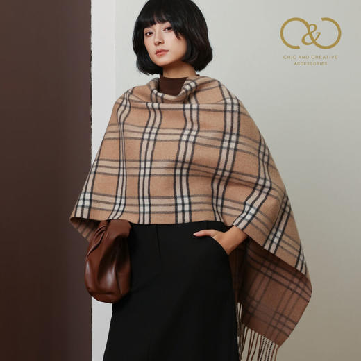 板牙专属！C&C 明星款双面羊毛系列围巾25CCW001 商品图1