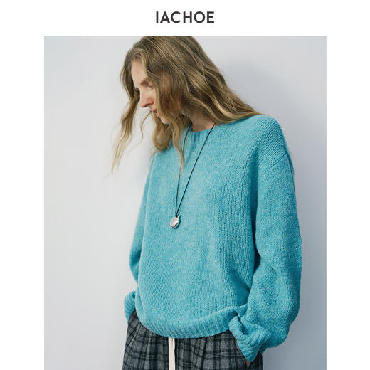 棉仓3661505009-蒂芙尼蓝毛衣 商品图0