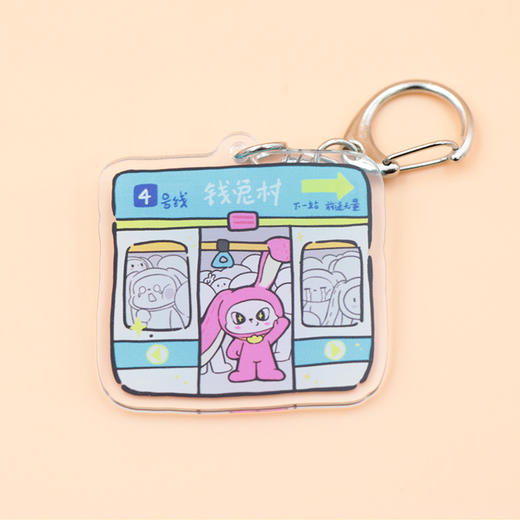 郑州地铁线路钥匙扣/郑州地铁文创挂饰 商品图3
