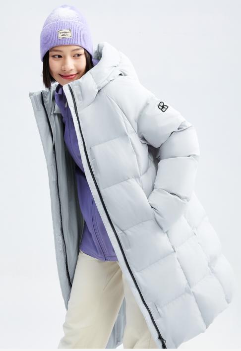 老米优品🎈【品牌授权】亲子款！❄下雪天的幸福感《长款厚款连帽羽绒服》森林棠 ,硬核御寒！ 90白鸭绒防寒保暖羽绒服 商品图8