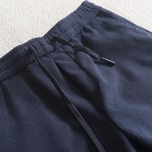 D110606秋冬加绒加厚灯芯绒男士修身小直筒日系纯色休闲裤 商品图10