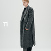 TIWLLTANG启世录"风卷山岚"双排扣金属标中长款毛呢大衣冬季外套 商品缩略图1