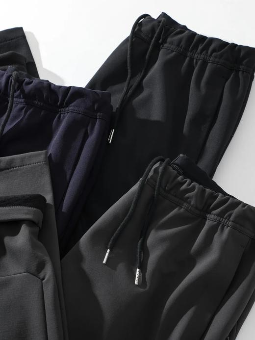 D110612户外机能风加绒保暖微弹纯色软壳裤 抗撕裂三防功能性裤子休闲裤 商品图6