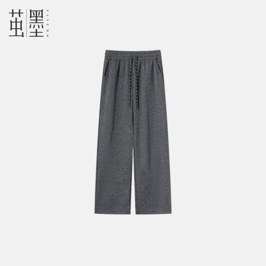 茧墨 高腰窄版软糯休闲直筒阔腿裤 商品图0