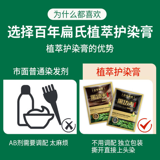 百年扁氏黑功夫袋装泡泡染 商品图3