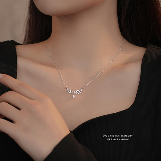 【月桂女神】s999纯银麦穗项链【YXS-A2818】 商品图2