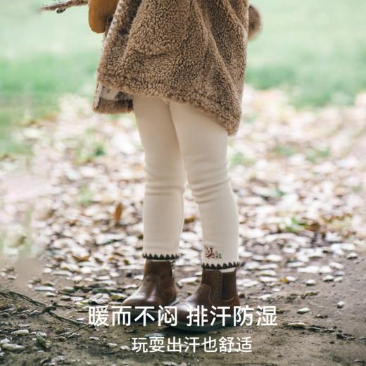 嫚熙童装儿童打底裤秋冬加绒保暖女童高腰加厚防走光女宝安全裤 商品图4