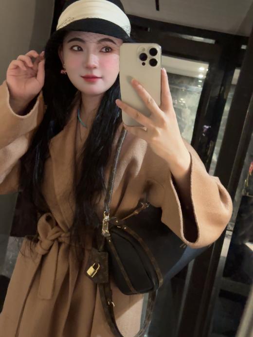 驴家 Express经典花纹镶边 牛皮革腋下包斜挎单肩包（163.芯片） 商品图7