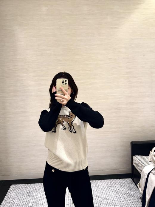 XY37-香奈儿*25n撞色小鹿羊绒针织毛衣（PG*MM） 商品图2