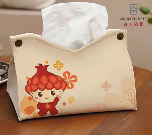 同心文创系列 - PU皮纸巾盒 商品图0