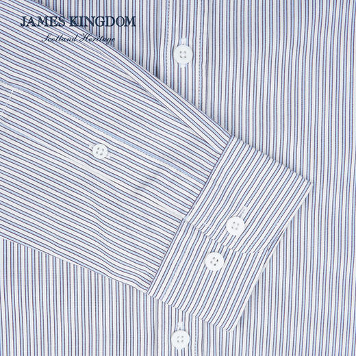 【碳素磨毛】春季新款保暖衬衫男士长袖高级碳素磨毛商务休闲条纹保暖衬衫 商品图4