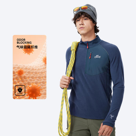 男装半开拉领上衣（暖绒）2503 商品图3