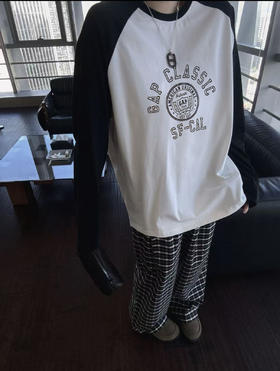 纯元！Z品单！G*P插肩袖长袖T恤  ！情侣款！