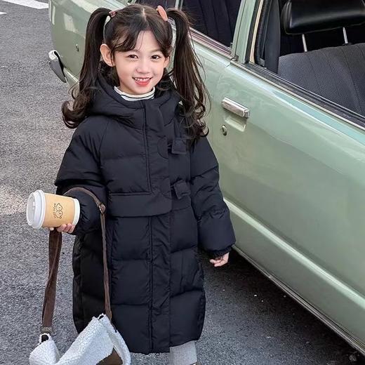 【YW】无忧购儿童韩版休闲小方块中长款羽绒服外套2410（截单后7天发货) 商品图2