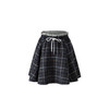 HERLIAN 2025年冬季新品女腰头拼接抽绳格纹半裙 商品缩略图4