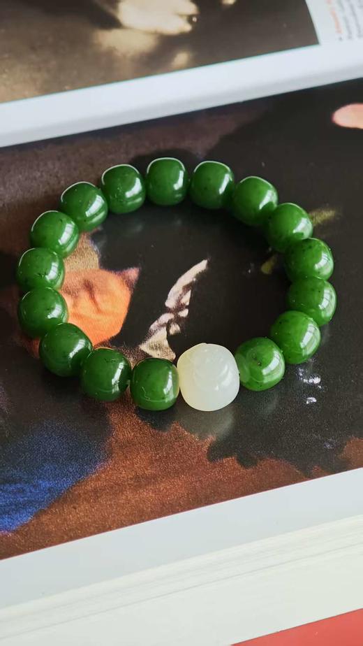 子不语 · 松春 碧玉籽料手串【嘉石206】 商品图9