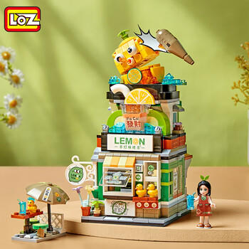 俐智（Loz）积木拼装街景模型新年礼物送男女生儿童玩具生日礼物1294柠茶店 商品图6