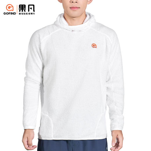 果凡男女同款Alpha棉套头长袖极地瞬暖·Alpha 运动毛衣动态保暖运动服GKD23249 商品图10