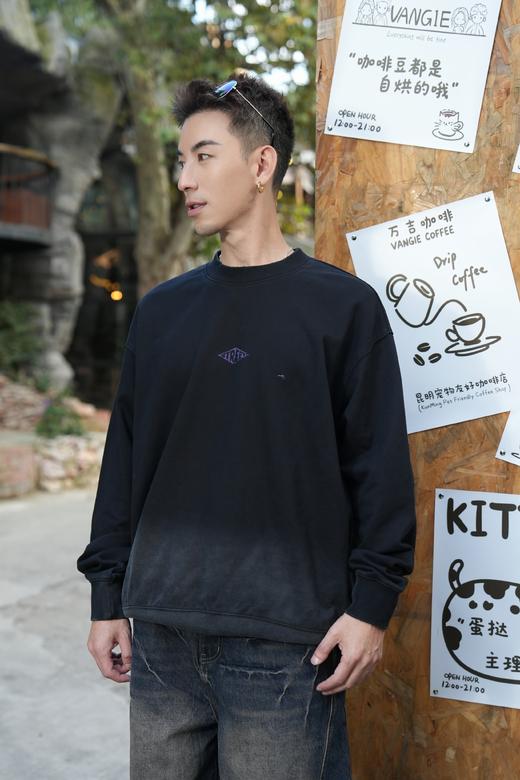 W546364364模糊印花圆领卫衣 商品图2