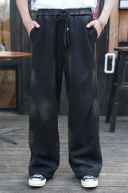 W542536376休闲百搭针织裤