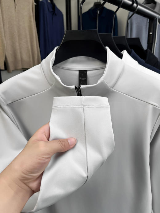 岸纾 抗菌高弹力运动体闲立领上衣（多色可选） 商品图3