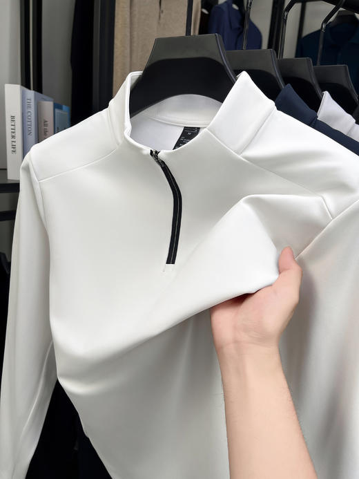 岸纾 抗菌高弹力运动体闲立领上衣（多色可选） 商品图4