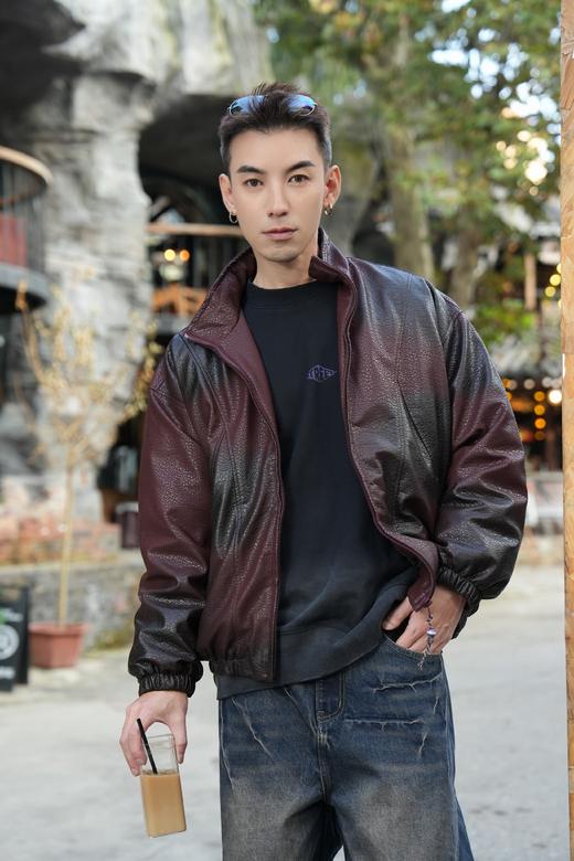 W542574499肌理渐变PU羽绒服 商品图0