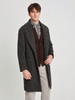 callisto咖色青果领微阔羊毛混纺大衣 商品缩略图2