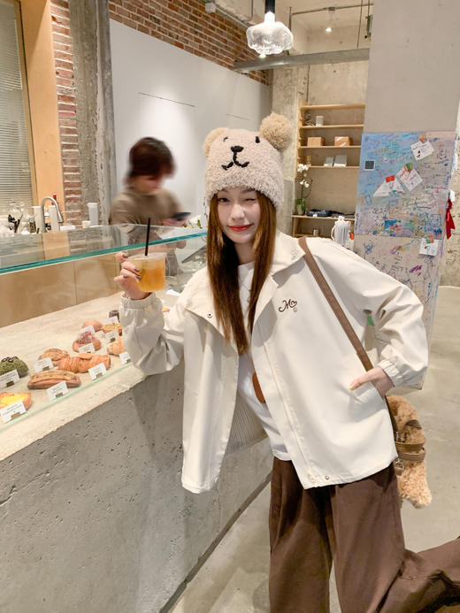 【269元任选2件】现货！成本巨贵，拍下包赚！杏色拉链夹克外套 商品图6