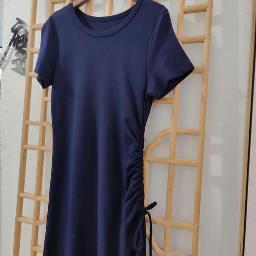 「断码清仓」深蓝针织连衣裙ZFYY094 商品图1