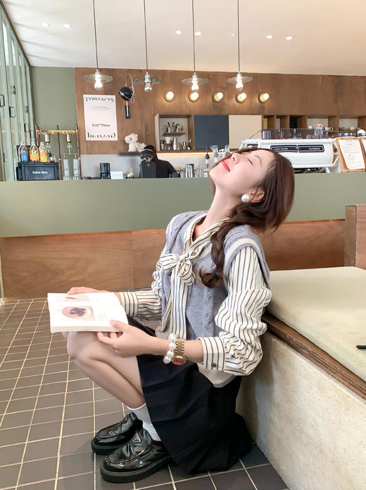 【149元任选2件】现货！设计感条纹长袖衬衫 商品图14