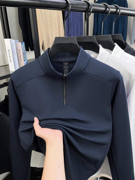 岸纾 抗菌高弹力运动体闲立领上衣（多色可选） 商品图9