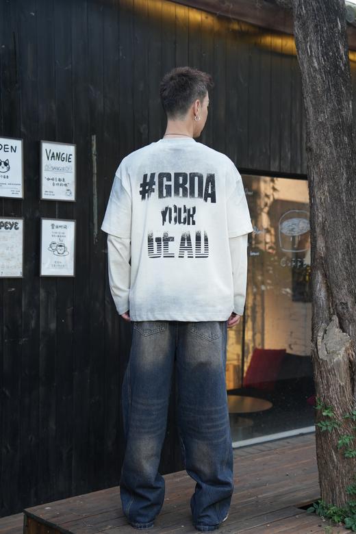 W53431143手绘假两件长袖T恤 商品图4