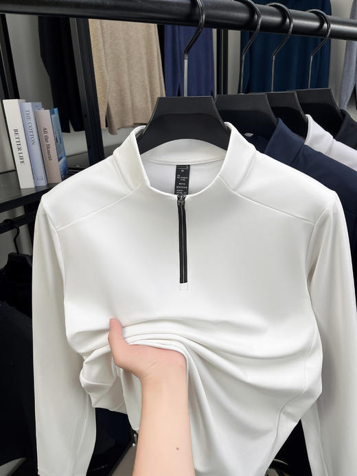 岸纾 抗菌高弹力运动体闲立领上衣（多色可选） 商品图5