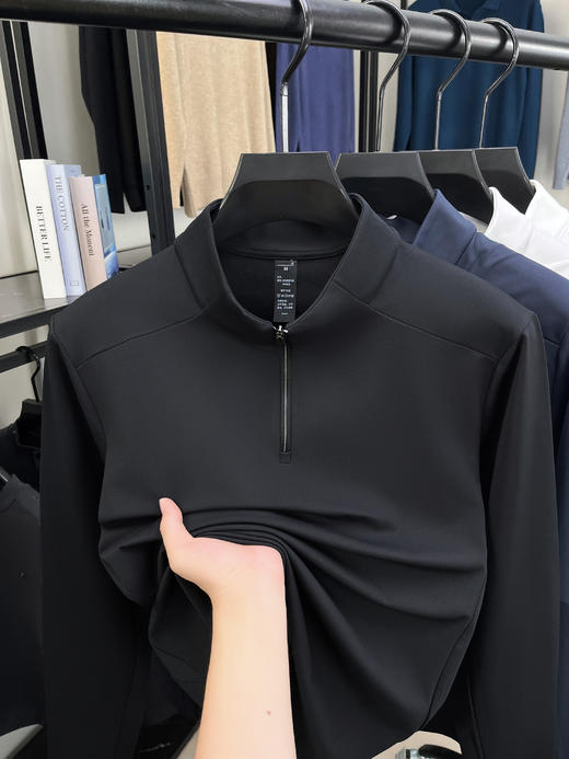 岸纾 抗菌高弹力运动体闲立领上衣（多色可选） 商品图7