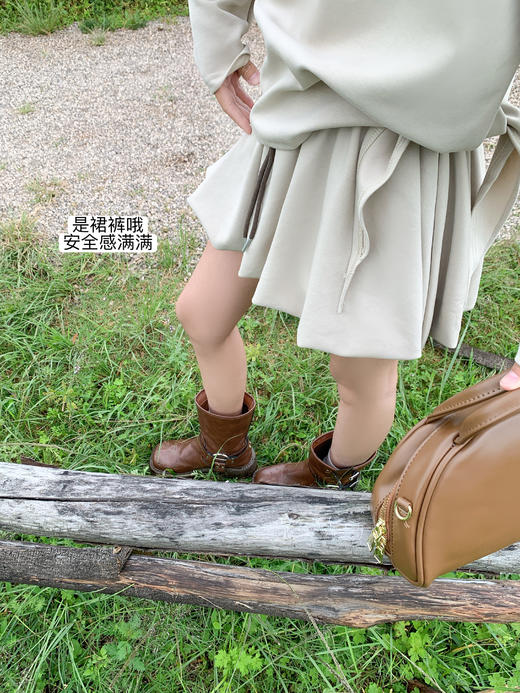 【129元任选2件】现货！杏色露肩上衣 or 杏色短裙 商品图5