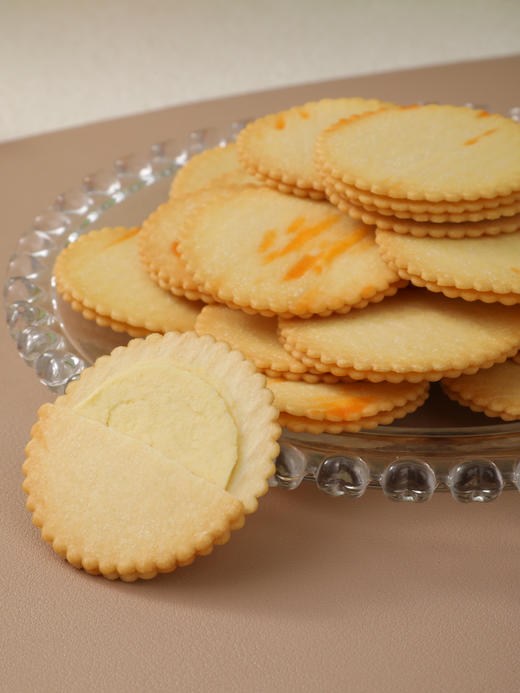 新口味碰撞❗️「甜原柿吉 薄脆夹心饼干 双口味」咸柠芝士➕开心果酱😋1.5mm薄的薯香小饼🍪酥酥薄脆 内馅丝滑绵密   🥺入口微甜不腻 夹心口味浓郁 商品图4