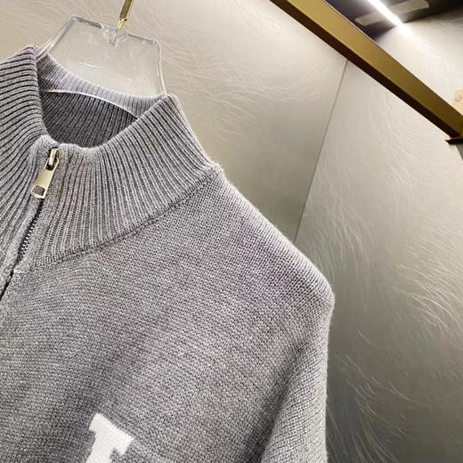 D110715拉链老花字母针织毛衣开衫外套男女同款 商品图2