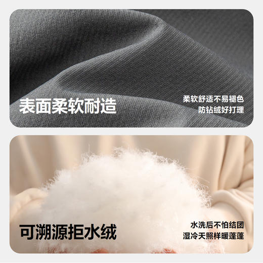 [迷你真心绒]迷你巴拉巴拉男童儿童拒水羽绒裤2025冬三防工装裤子 商品图3