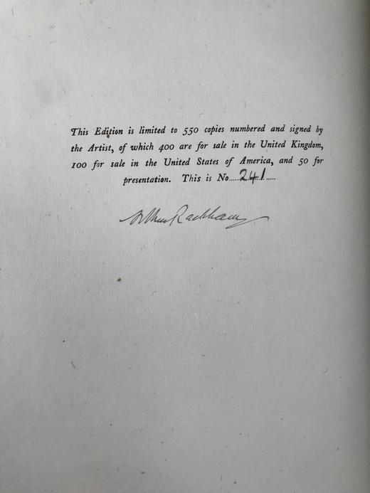 鬼才拉克姆签名本！弥尔顿《酒神之假面舞会》 24幅彩色手工贴图 精装大16开 商品图2