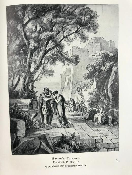 1910年 伊利亚特故事集 16幅插图 漆布精装32开 商品图10