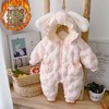 【加绒加厚❗️细节设计】新款婴儿连体衣超萌冬季加厚宝宝百天棉服哈衣外出衣服外出服冬装。ja 商品缩略图0