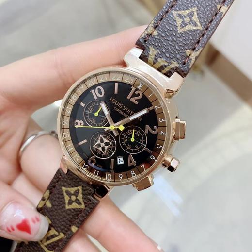 D110718新款女士石英石腕表时尚老花表带奢华手表女 商品图6