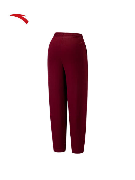 安踏锥形束脚卫裤女款2025新款加绒保暖百搭休闲裤长裤162548304N 安可拉红-2 商品图1