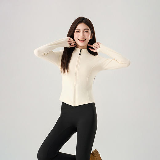 立领拉链运动修身打底上衣健身服-纪念日百货门店同款167844168 商品图4