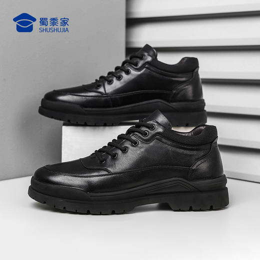 【实付满399送保温杯】【中帮通勤皮鞋】烈焰守护系列商务正装皮鞋休闲牛皮通勤鞋XP405 商品图9