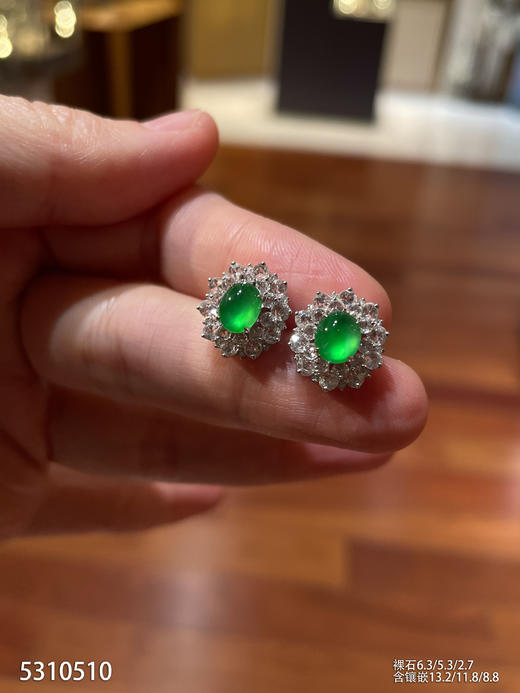 5310510，蛋面耳钉。具体价格微信咨询 商品图2