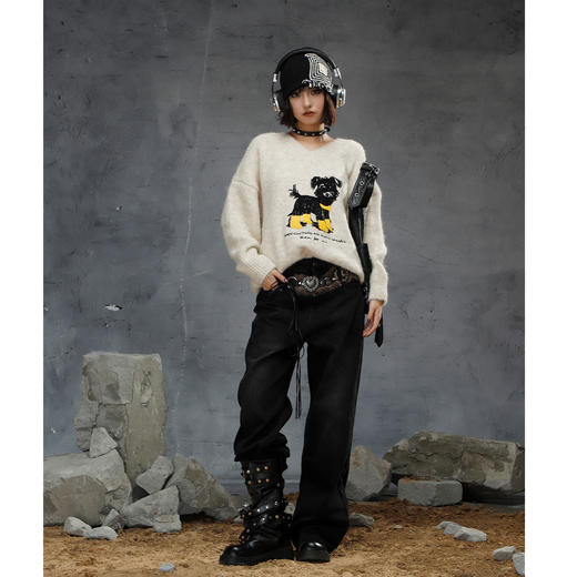 可爱潦草小狗毛衣-纪念日百货门店同款165797100 商品图5