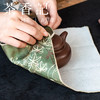 茶香记茶壶盖碗保护方巾麂皮绒防磕碰魔术贴绿色花鸟敦煌飞天梅竹26*26cm实用百搭防磕碰 商品缩略图2