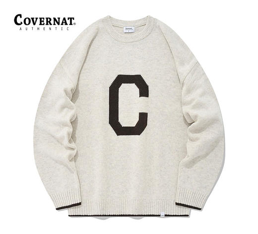 COVERNAT男女同款时尚百搭C标志针织衫 CO2204KT01 商品图2